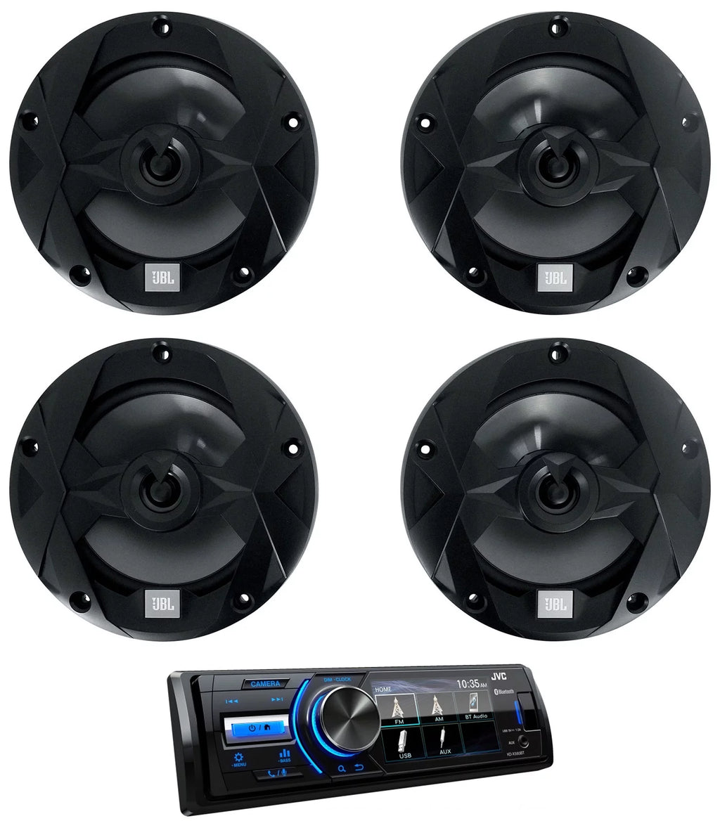 Digital Media Marine Bluetooth Receiver 4 Black 6.5" Speakers O103519