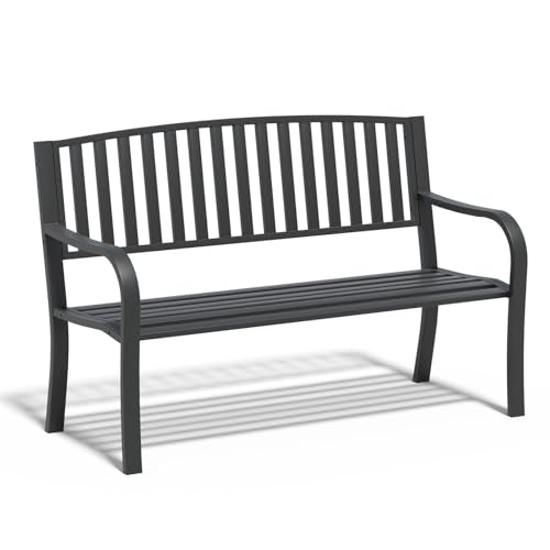 Outdoor Bench with Small Table V9654