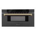 30 In. 1.2 cu. ft. Built-In Microwave Drawer Black Stainless Steel B312945