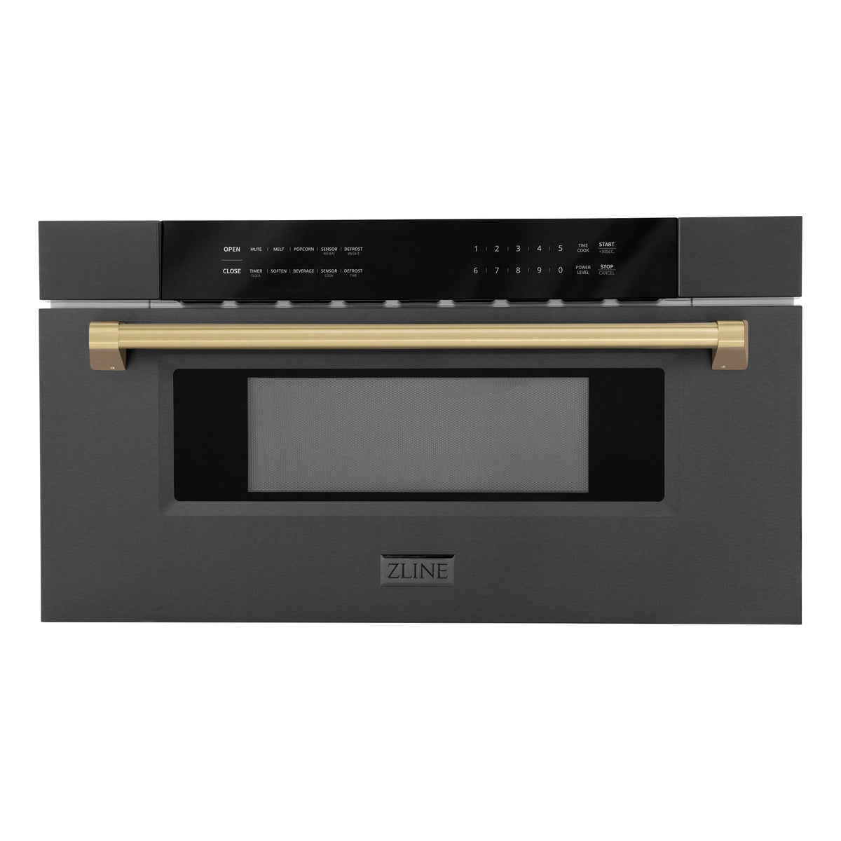 30 In. 1.2 cu. ft. Built-In Microwave Drawer Black Stainless Steel B312945