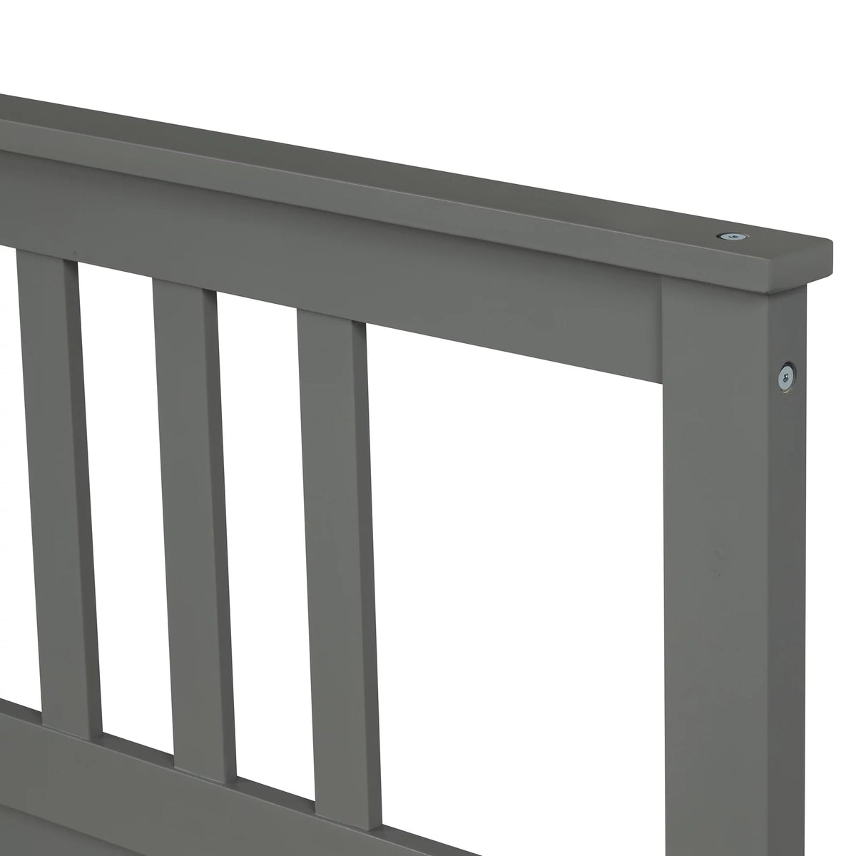 Wood Twin Size Platform Bed Frame with Headboard and Footboard M421955