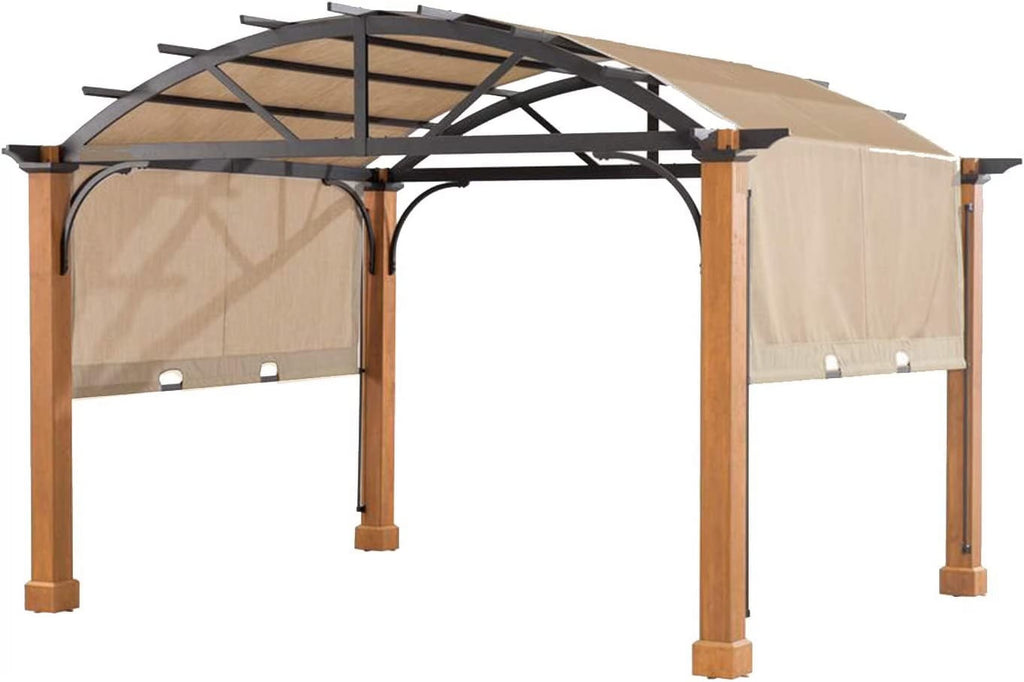 Beige Replacement Canopy Top Cover for Wood Archway Pergola U124711