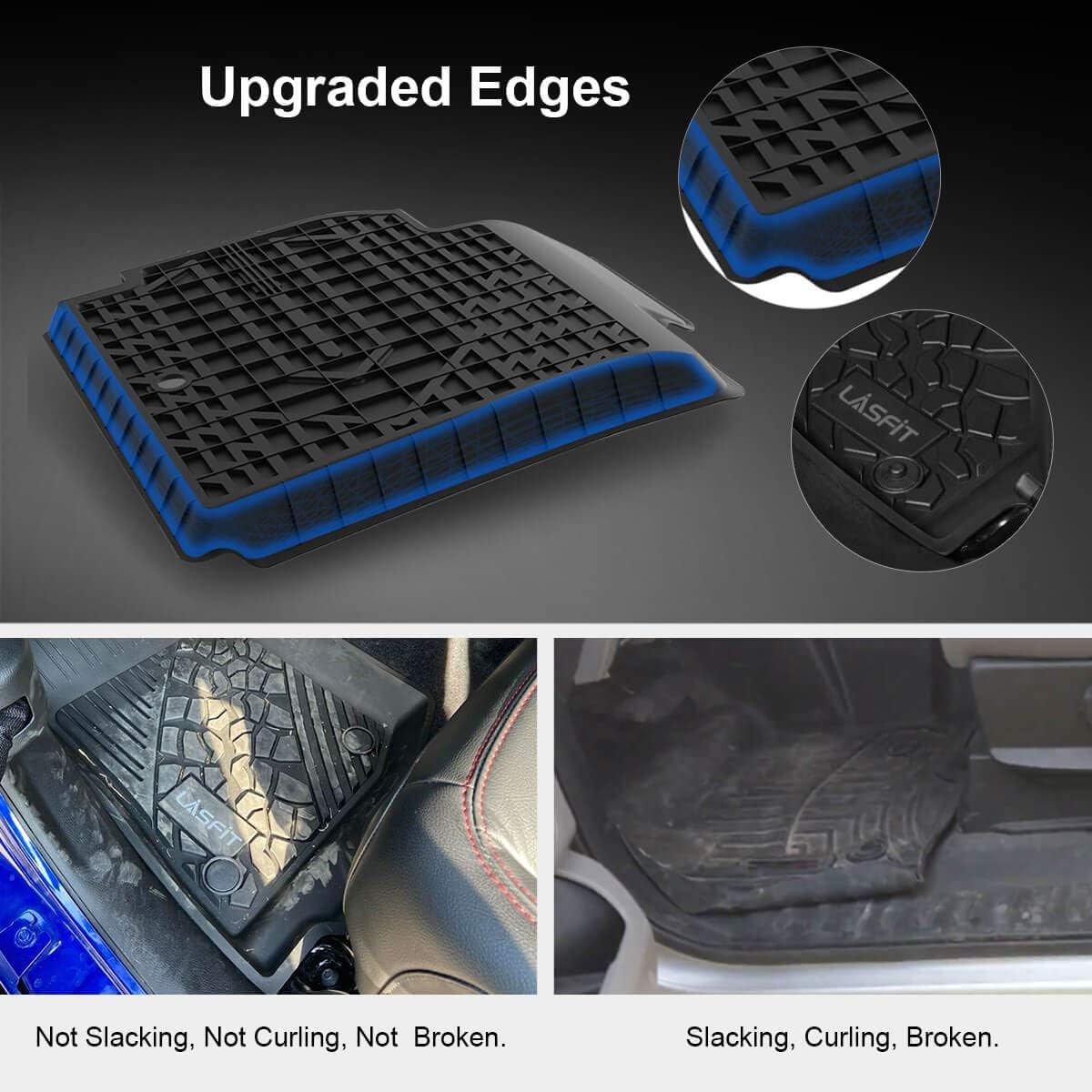 Ford Ranger SuperCrew Cab Front & Rear TPE Floor Liners M72093
