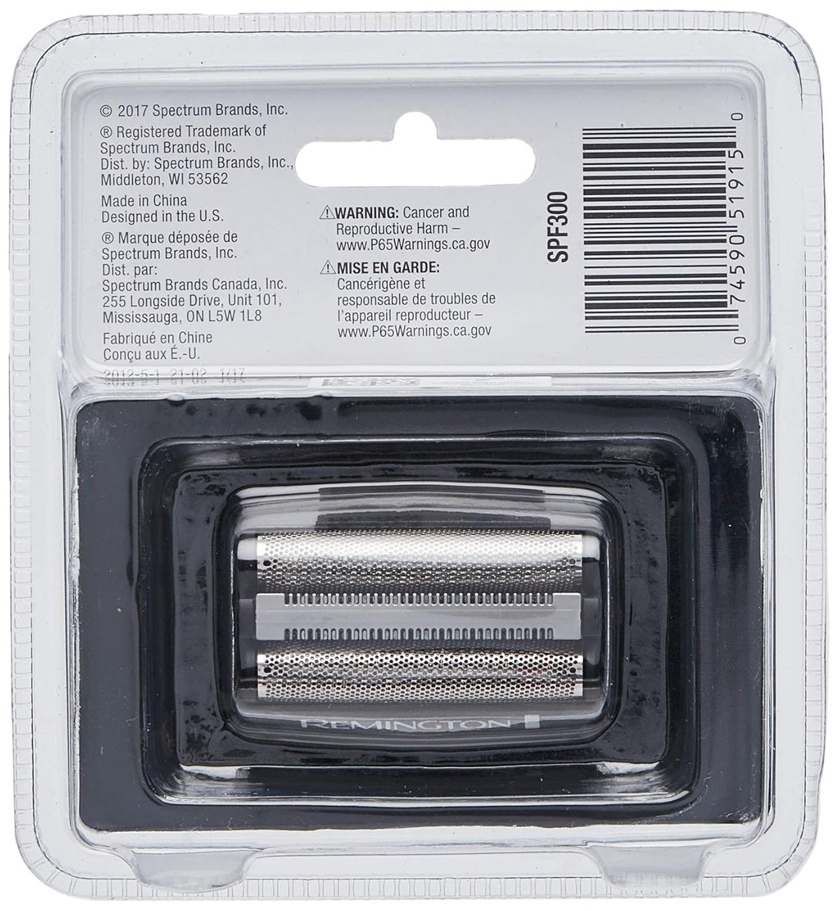 Men's Electric Foil Razor with Replacement Screen and Replacement Cutters H641