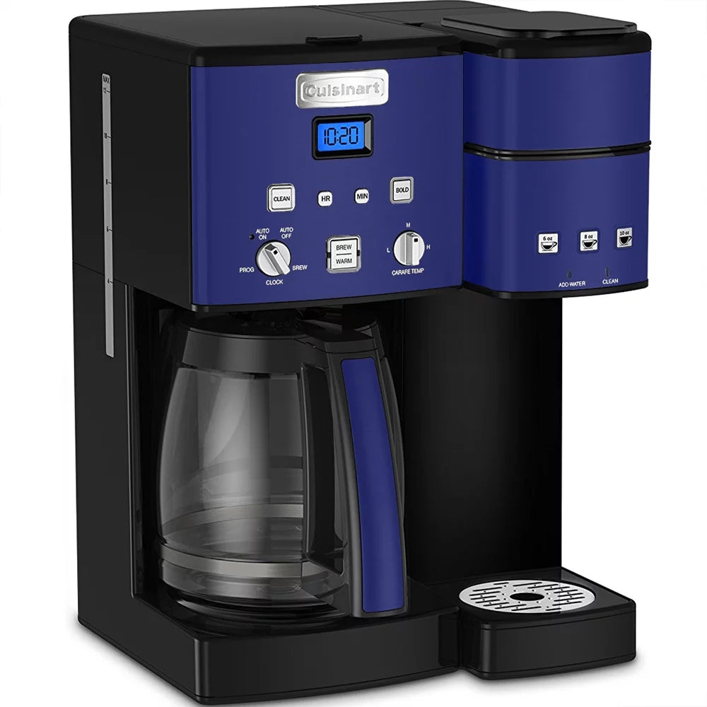 12 Cup Coffee Maker and Single-Serve Brewer Navy Bundle A4543