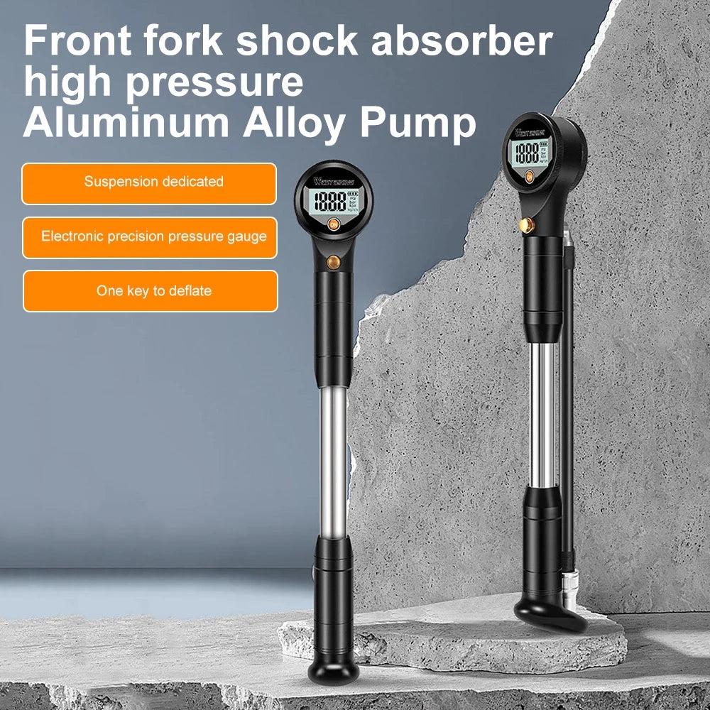 320PSI High Pressure Bike Air Shock Pump with Digital Gauge U6370