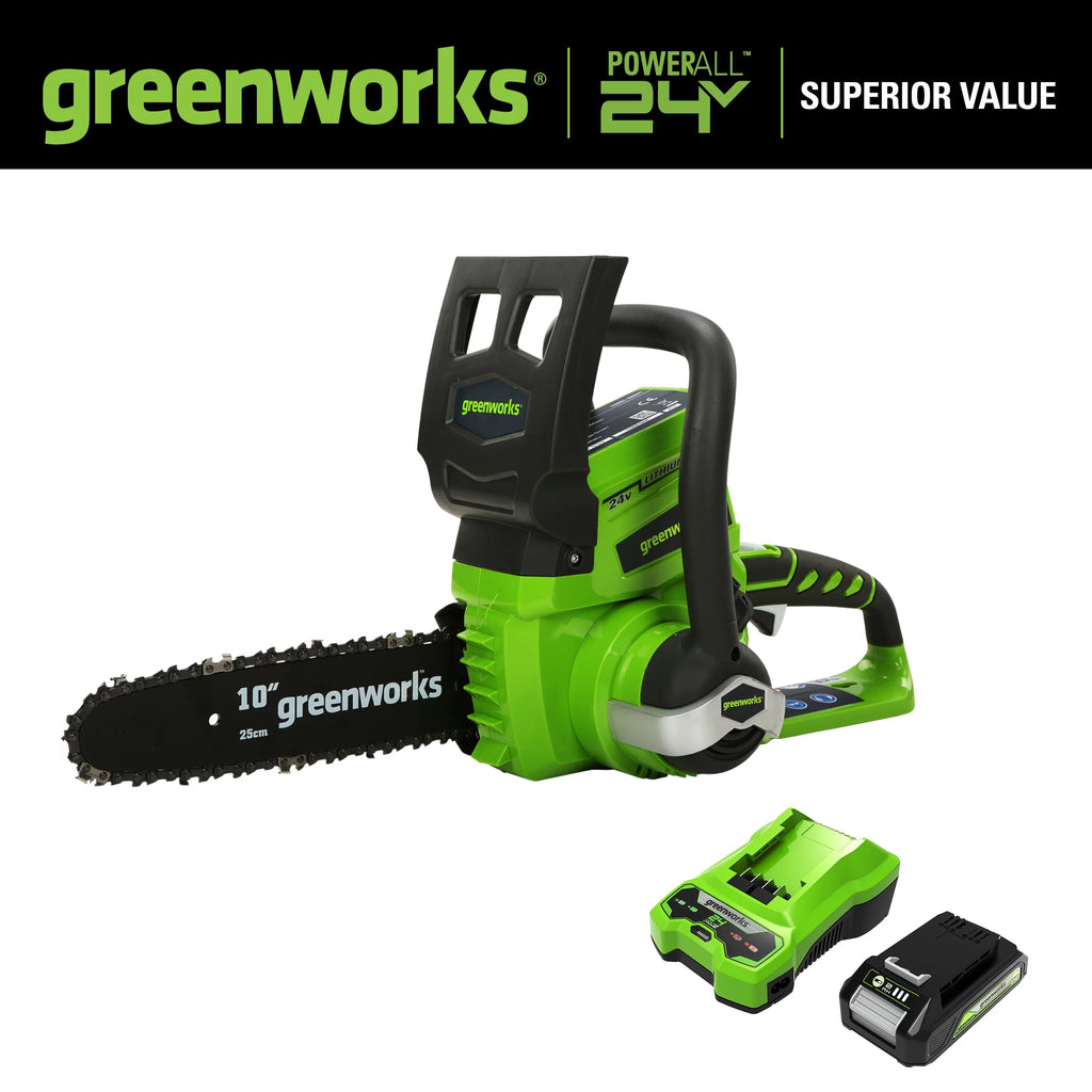 24V Cordless Chainsaw with 2.0 Ah Battery & Charger E5487