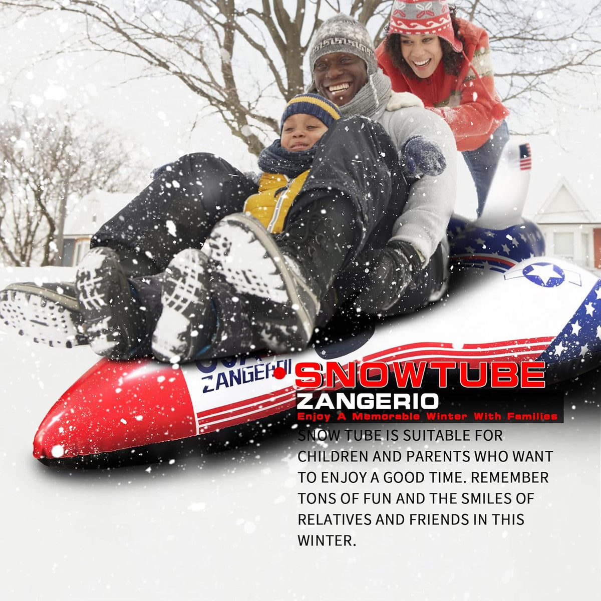 Heavy Duty Inflatable Snow Sled Pack of 2 R72933