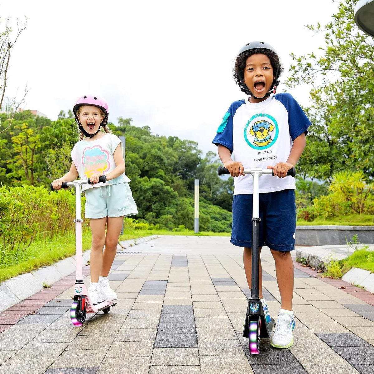 Electric Scooter for Kids 120W Pink F16918