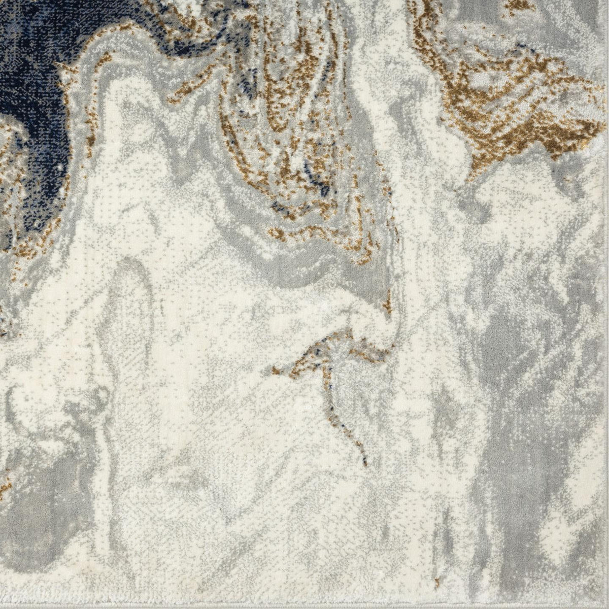 Blue Abstract 8x10 Area Rug Y4579