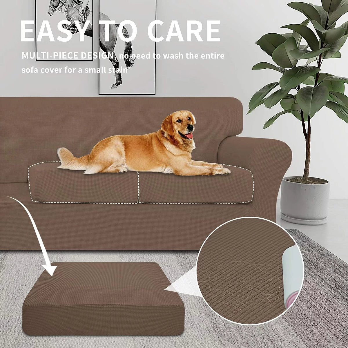 5 Piece Sofa Covers for 4 Cushion Couch L846666