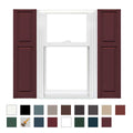 Vinyl Cottage Style Standard Shutter 67 inch Long 1 Pair 12 inch Wide A495060