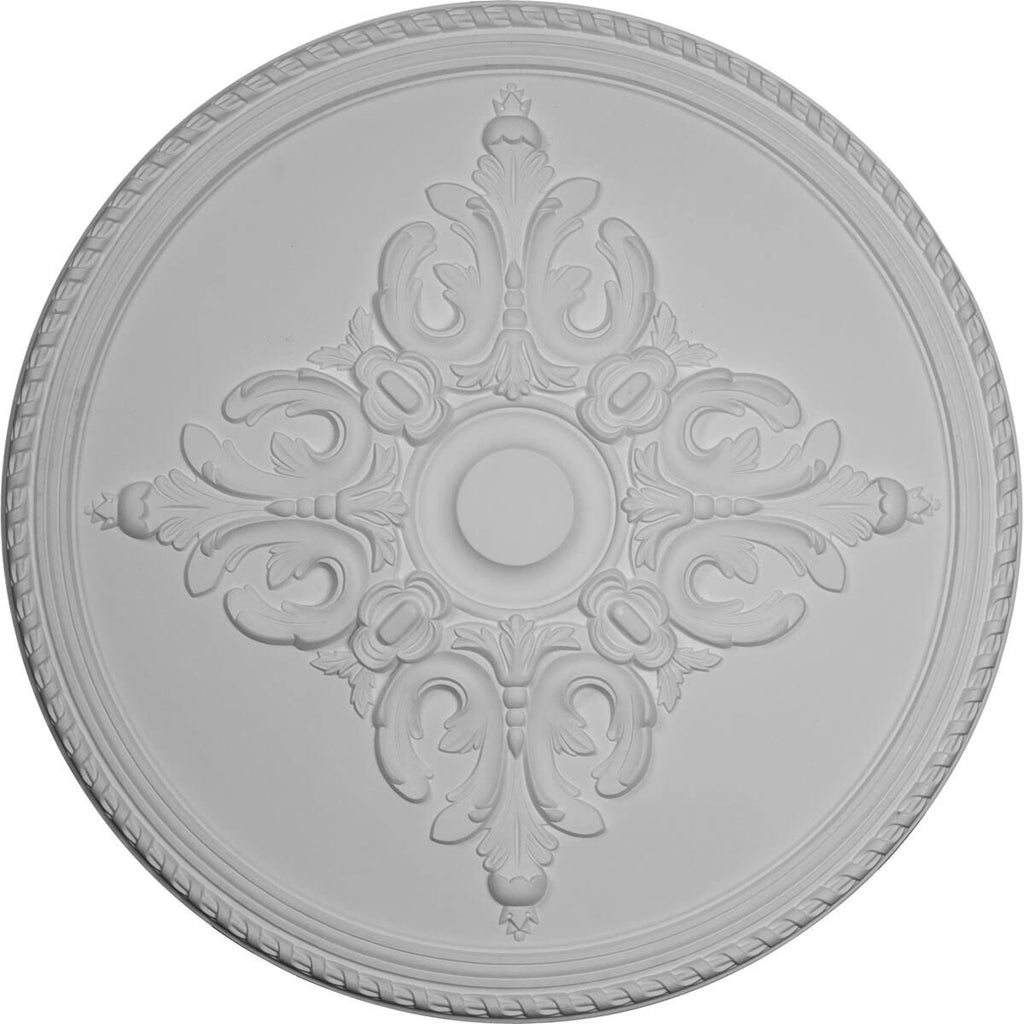 Hand-Painted Polished Copper Ceiling Medallion V650
