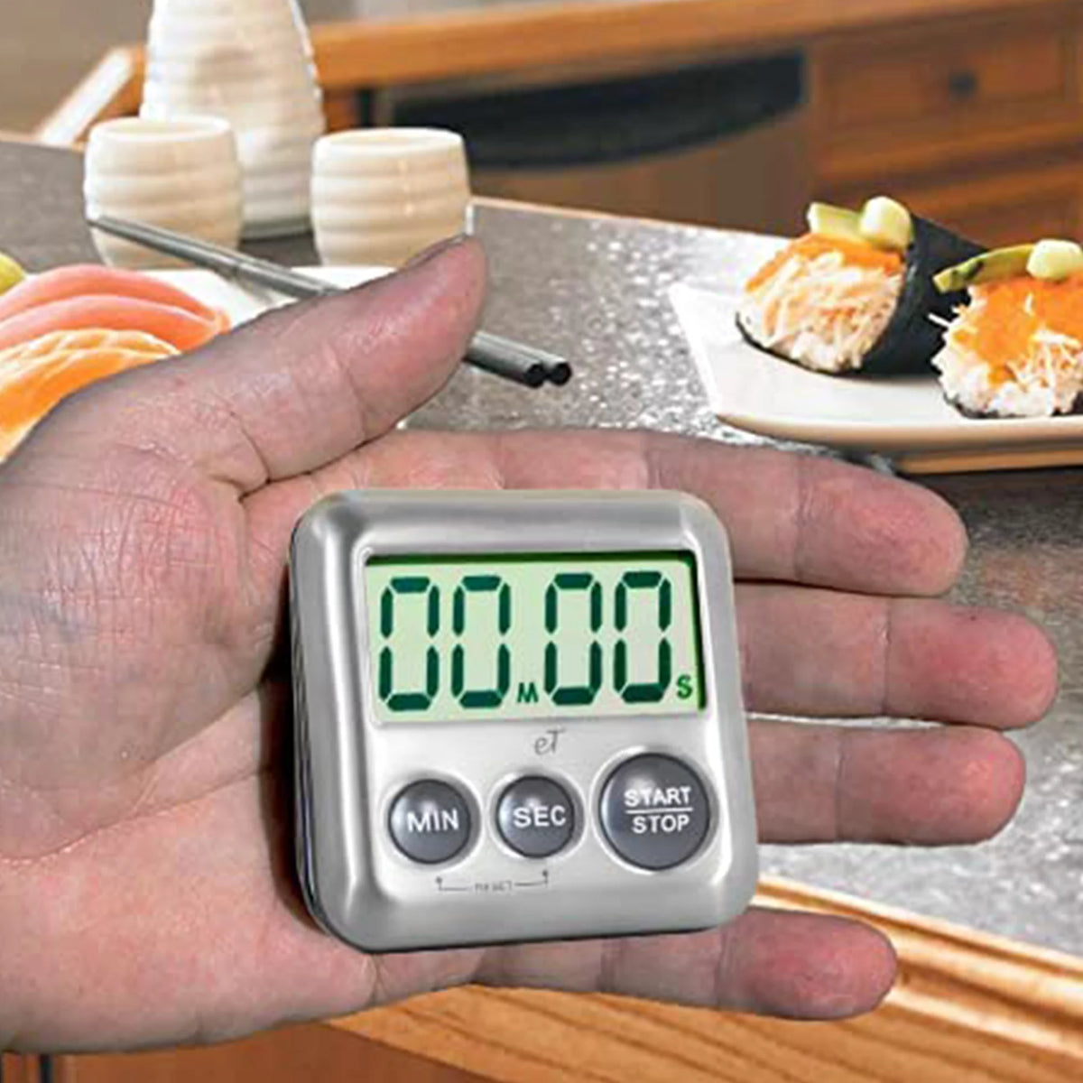 Stainless Steel Digital Kitchen Timer 6 Pack W751