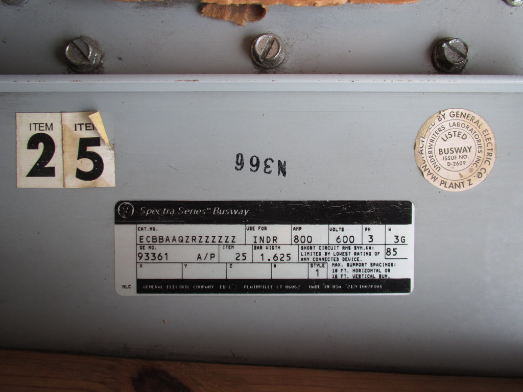 800 Amp 600V 3P Busway End Tap Box K654118