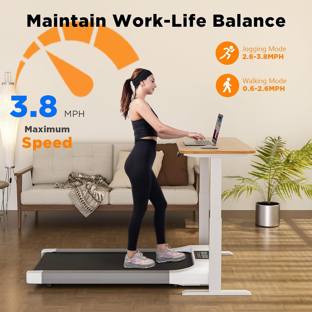 Under Desk Treadmill with Remote Control LED Display U3080