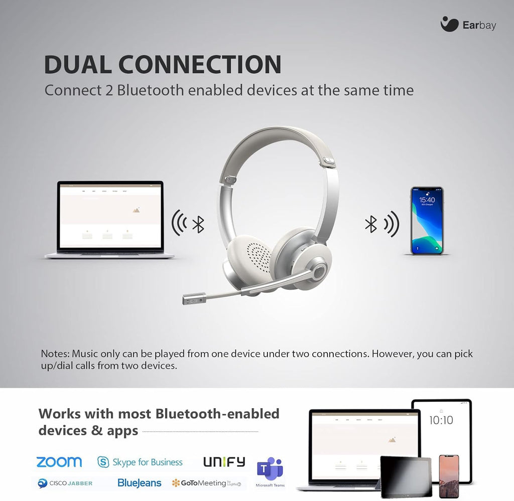 Bluetooth Headset with Mic Noise Canceling K7372