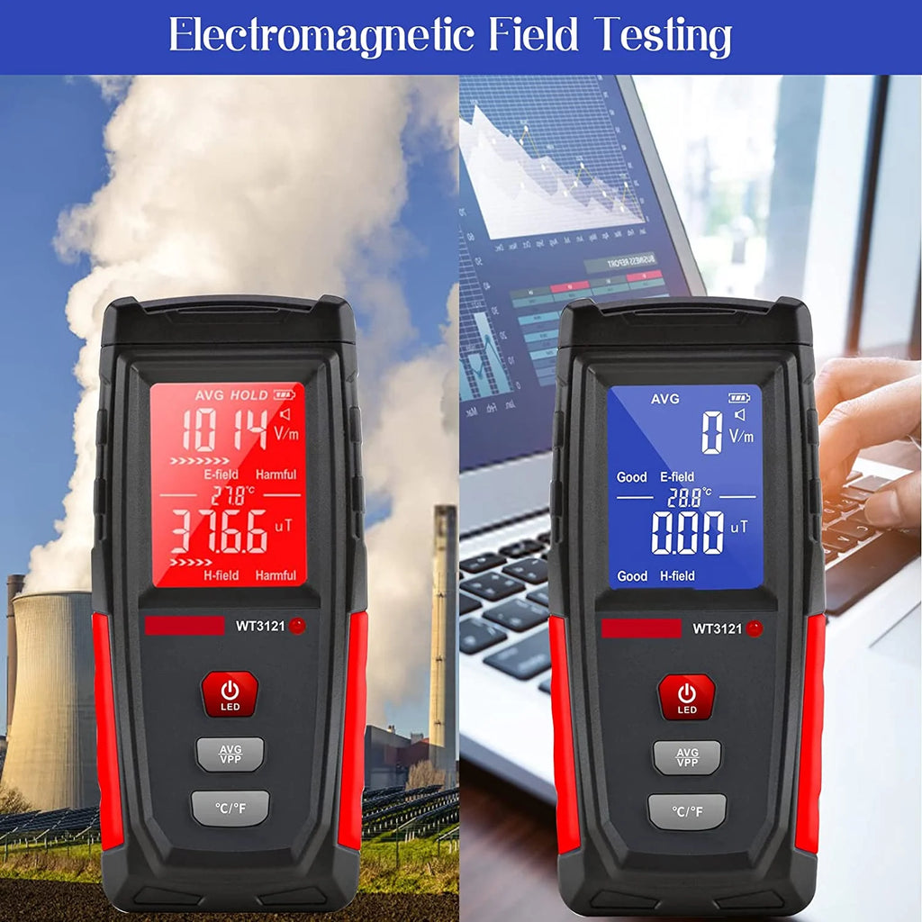 Rechargeable Digital Electromagnetic Field Radiation Detector S83987