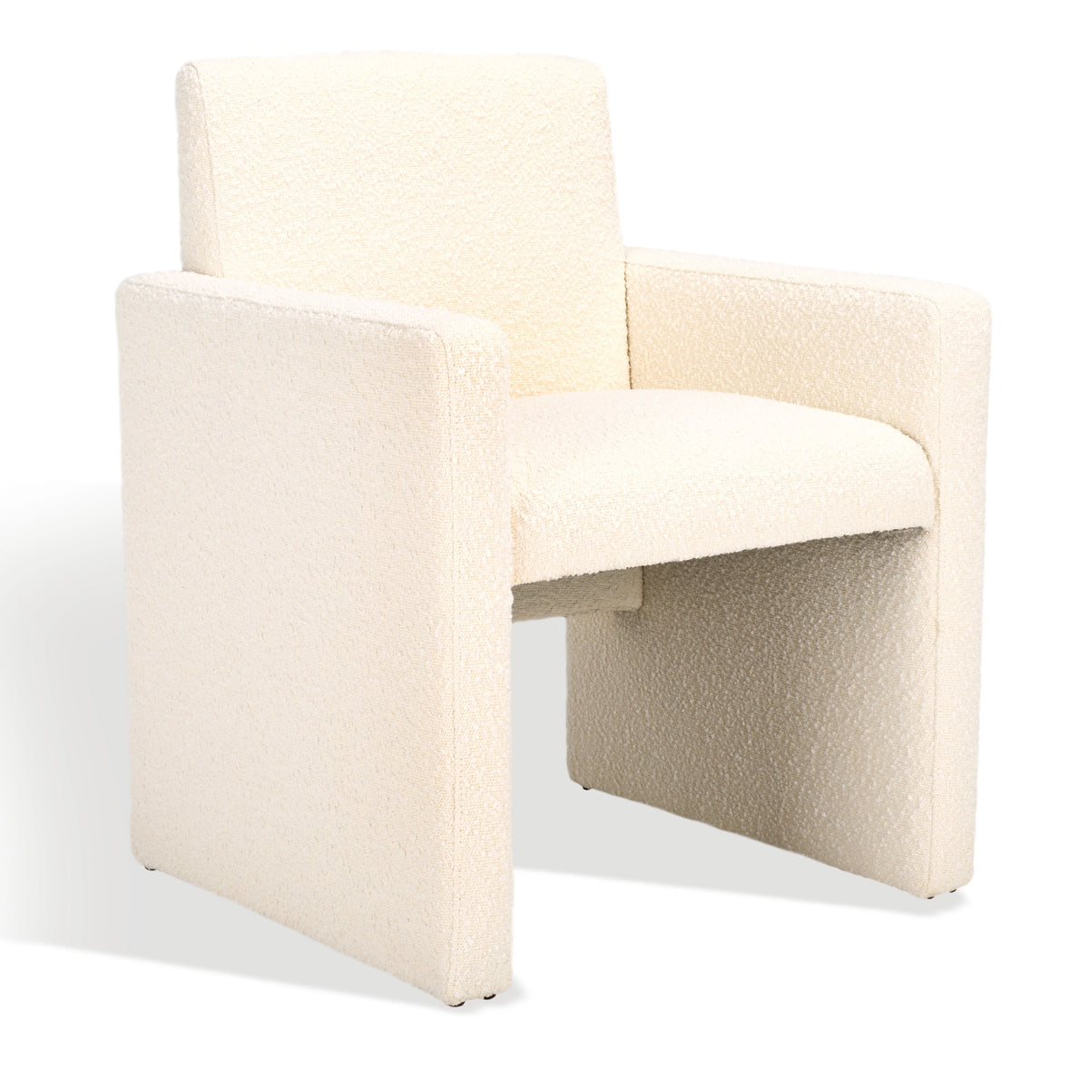 Ivory Boucle Dining Chair C790
