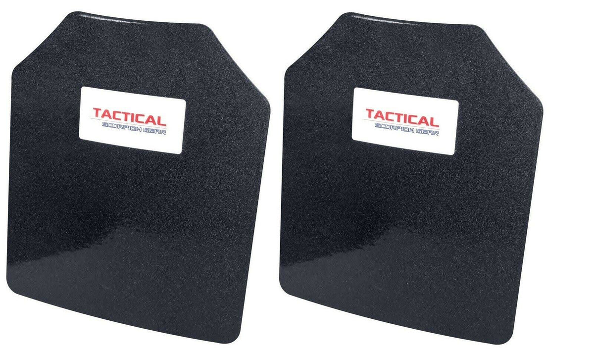 Level III AR500 Body Armor Plates Pair Curved 10 x 12 H7281