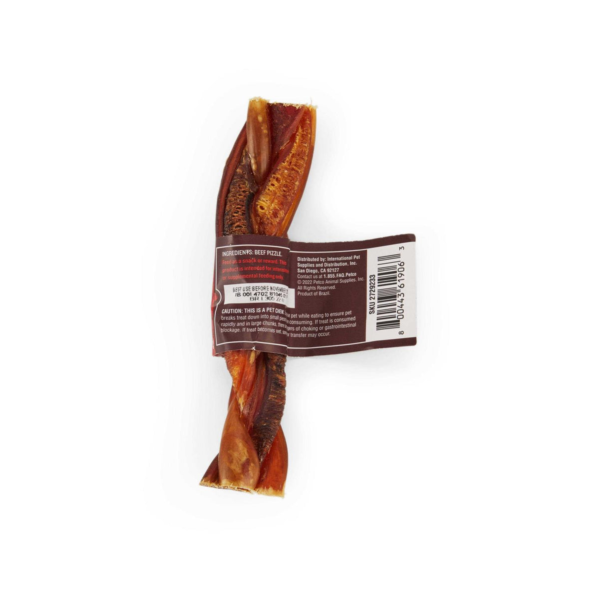 Braided Bully Stick Dog Chew O3944