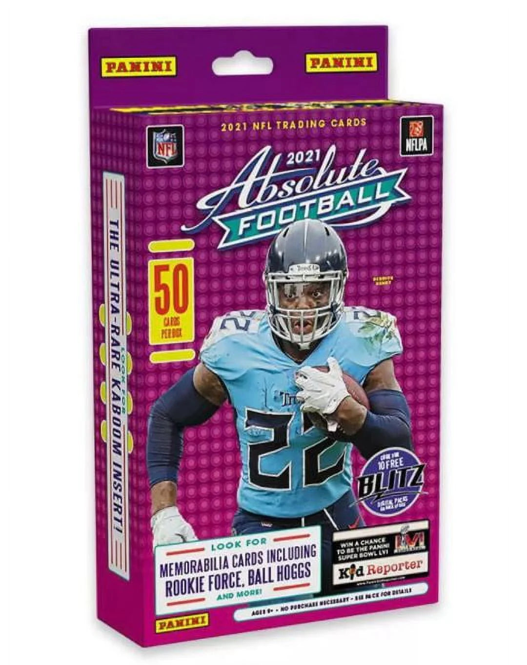 NFL Absolute Football Trading Card Hanger Box 50 Cards Q871