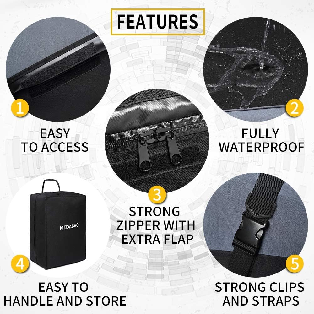 21 Cubic Waterproof Car Roof Top Carrier with Anti-Slip Mat L12938