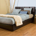 King-size Brown Faux Leather Headboard Kit D108403