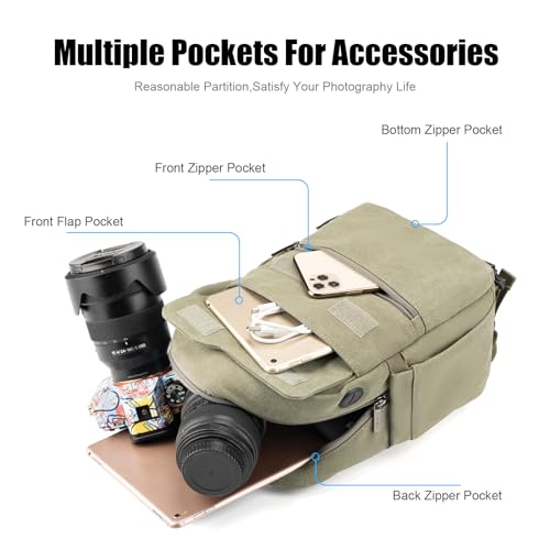 Lightweight Camera Bag with Tripod Holder and Rain Cover N77840