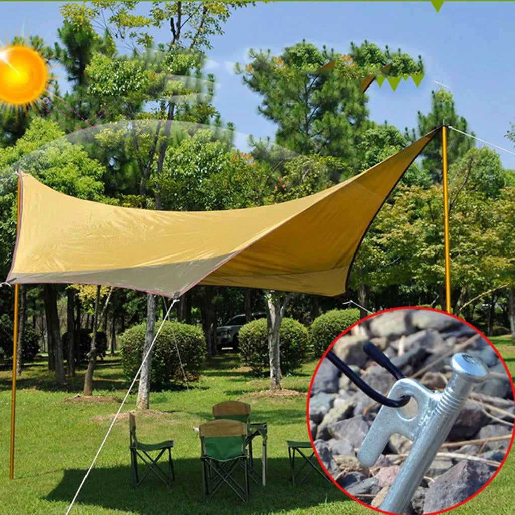 4 Pcs Stainless Steel 40cm Tent Stakes T19817