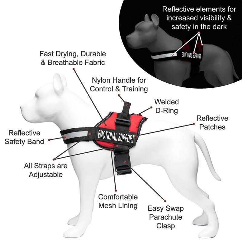 Reflective Dog Vest Harness and Leash Set E314
