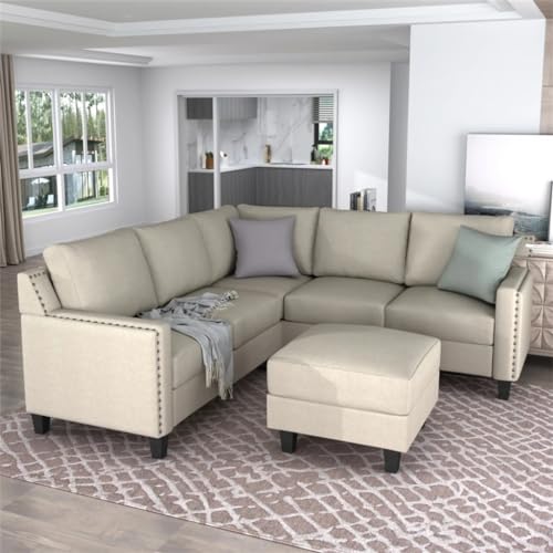 Studded Upholstered Sofa 2 Piece Set L817449