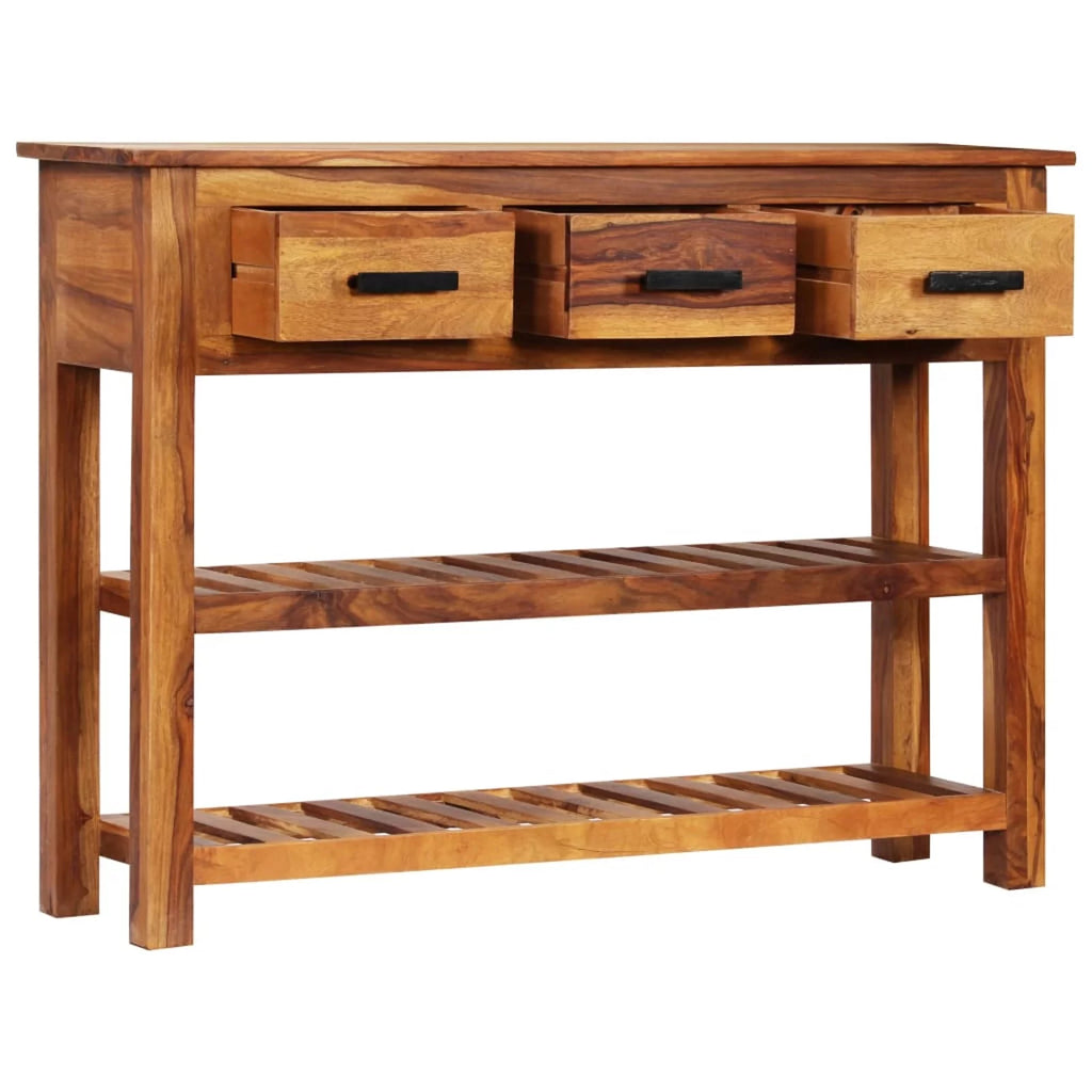 Solid Acacia Wood Sideboard with 3 Drawers R315