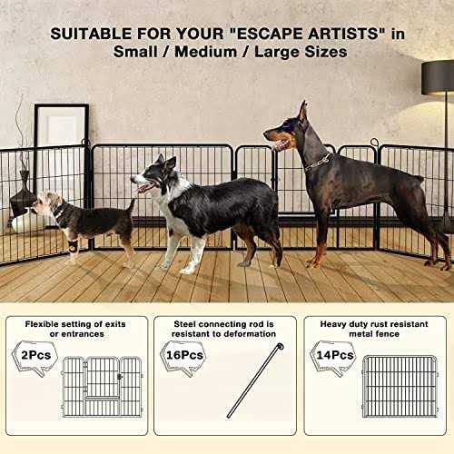 Heavy Duty Metal Dog Playpen F49096