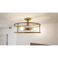Brass 4-Light Semi-Flush Mount V266051