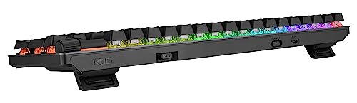 Wireless Gaming Keyboard, Hot-Swappable Switches, PBT Keycaps, RGB-Black K314
