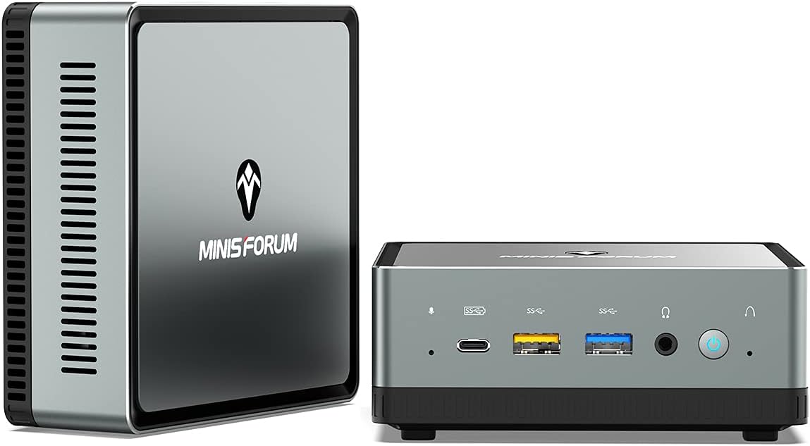Mini PC AMD Ryzen 7 3750H 16 GB RAM 256 GB PCIe SSD Radeon RX Vega 10 Graphics Dual WiFi BT 5.1 HDMI Display USB-C RJ45 4X USB 3.0 Ports Small Form Factor Y3325