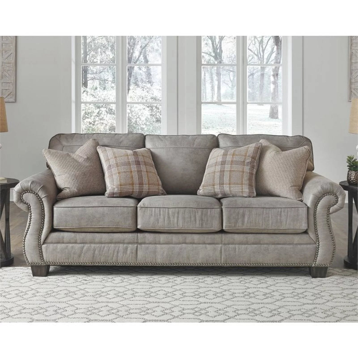 Queen Sleeper Sofa in Steel T28523