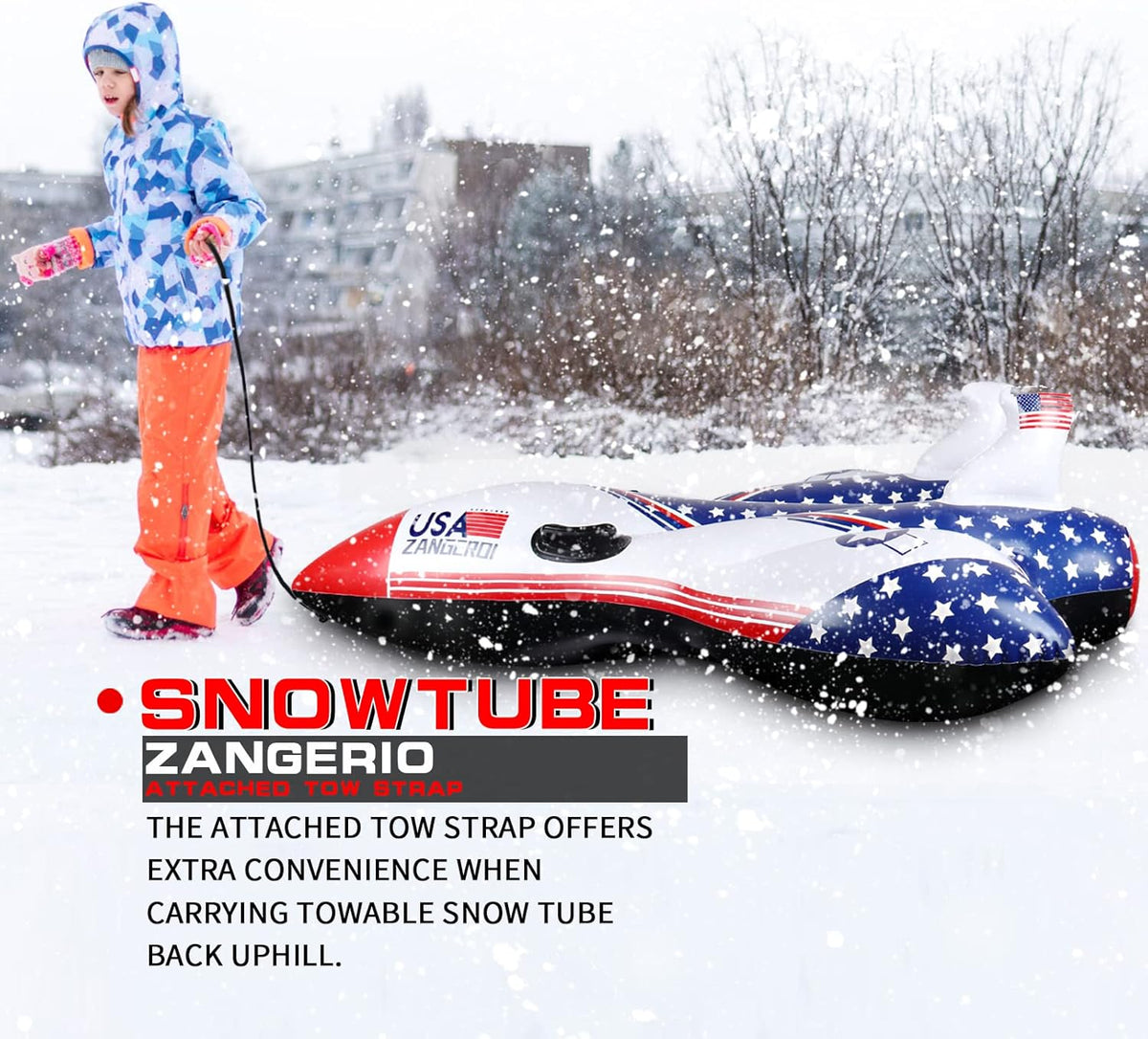 Heavy Duty Inflatable Snow Sled Pack of 2 R72933