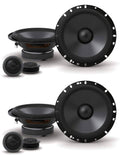 2 Pairs 6.5x22 Car Audio Component Speakers with Tweeters O423462