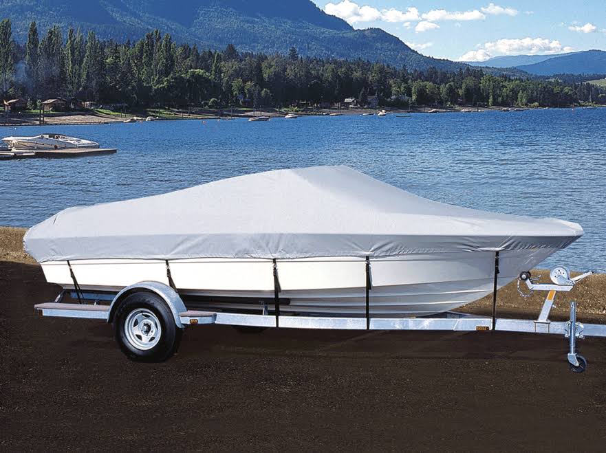 Teal Semi Custom Boat Cover for V-Hull Runabout Wakeboard Tower Outboard I595666