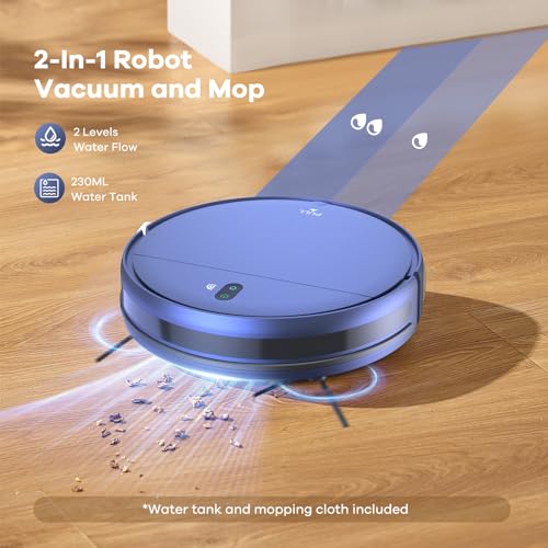 Robot Vacuum and Mop Combo, 2 in 1 Self-Charging I390