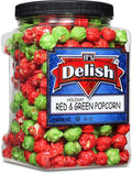 Holiday Red & Green Popcorn 16 Oz Jumbo Container L600
