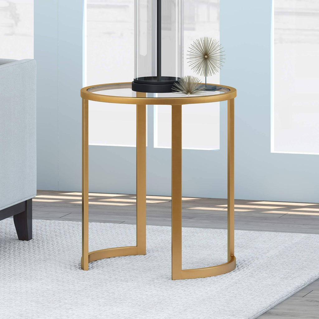 Brass Side Table L8636