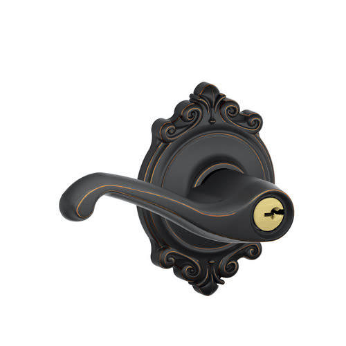 Bright Brass Keyed Entry Lock J90244