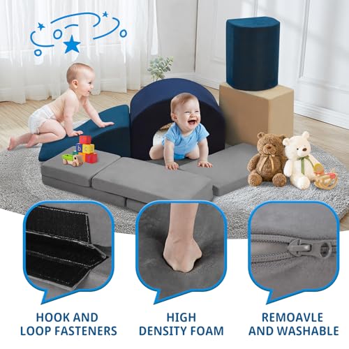 7 Pieces Soft Foam Climbing Blocks PlaySet G676648