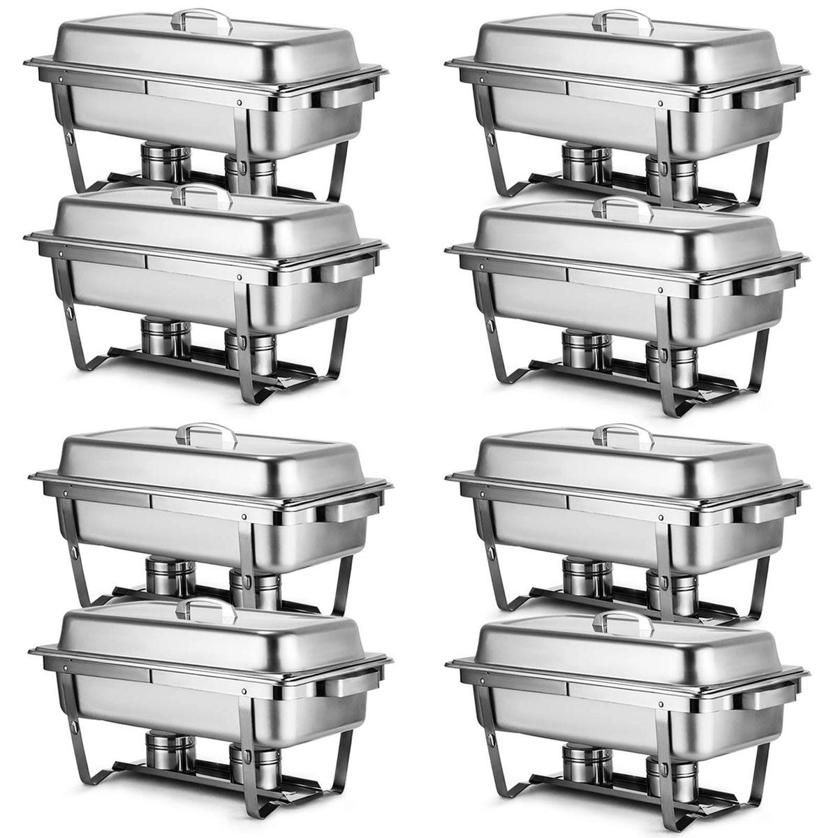 8 Quart Stainless Steel Full Size Chafing Dish Set B409123