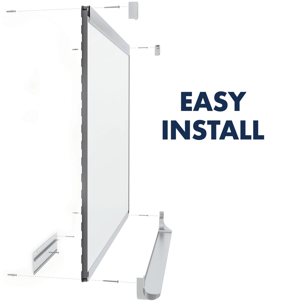 2 Sliding Three Month Calendar Board, 3' x 2', Total Erase Surface F1350