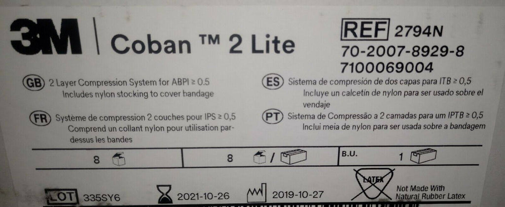 2 Layer Compression Bandage System, Case of 8 V90553