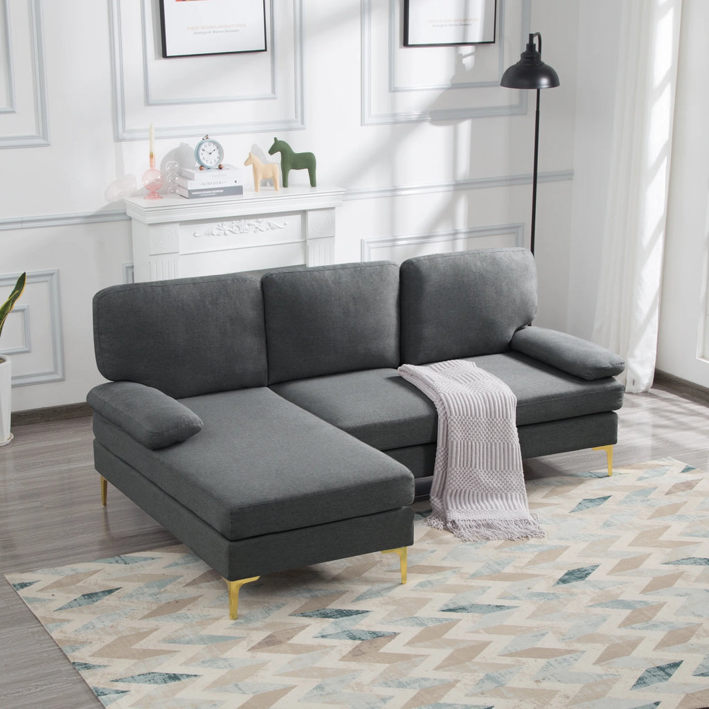 Dark Gray Left Hand Facing Sofa & Chaise C934414
